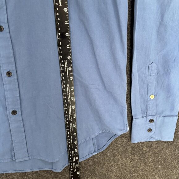 rag & bone Pursuit 365 Shirt Men's Extra Large Bayside Blue Slim Fit Button Up - Picture 4 of 7